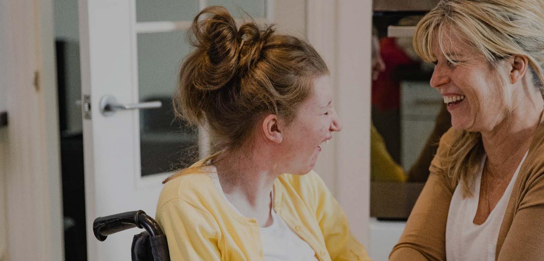 Mom and Daughter in Kitchen